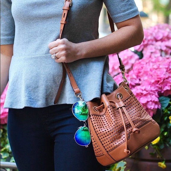 Rebecca Minkoff Perforated Leather bucket bag - Picture 2 of 7